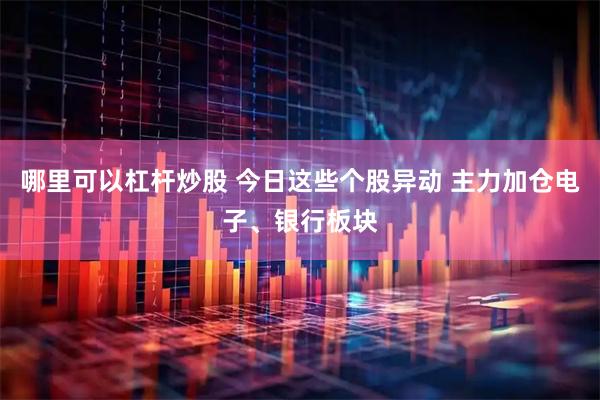 哪里可以杠杆炒股 今日这些个股异动 主力加仓电子、银行板块