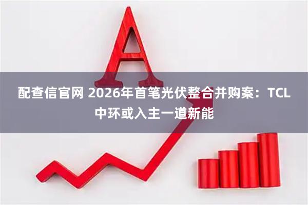 配查信官网 2026年首笔光伏整合并购案：TCL中环或入主一道新能